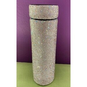 Swarovski Crystal Rhinestone Water Bottle Cold Hot Insulated Steel